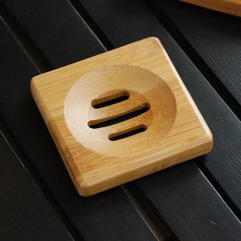 

Portable Soap Dishes Creative simple Wood manual drain soap box Bathroom bathroom Japanese style soap soap box