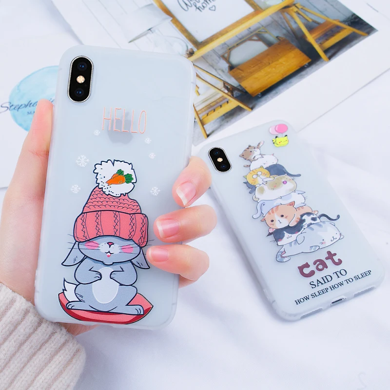 Luxury Back Case For iPhone 7 Plus 8 Silicone Soft TPU Phone XR X XS Max 6 6SPlus 5 5S SE Fundas Cover |