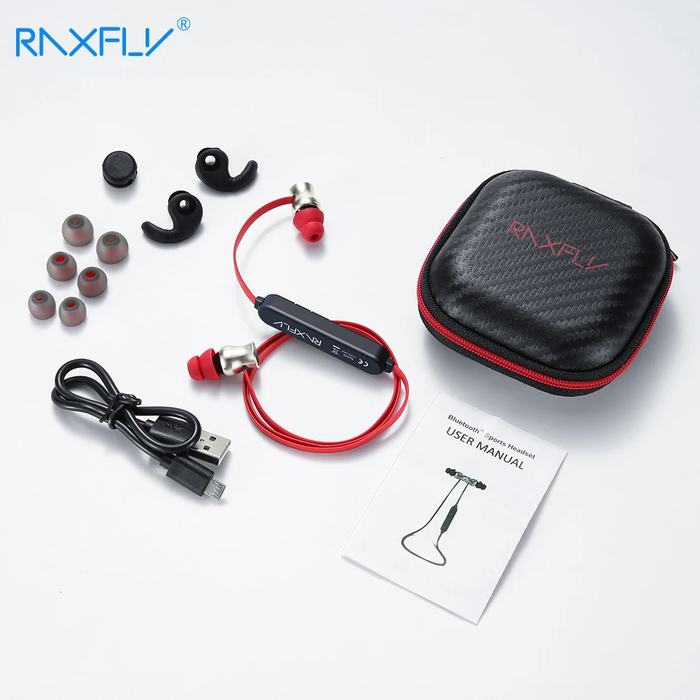 RAXFLY Спортивные Bluetooth наушники с микрофоном APTX беспроводные Bluetooth наушники гарнитура шумоподавление в ухо музыка вкладыши