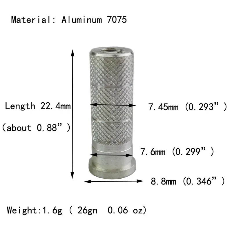 50/100 шт стрел и стрел для стрельбы из лука под открытым вставки ID6.0/6,2/7,6 мм DIY стрелка вал алюминиевая стрелка-вставка для стрелы подготовки съемки аксессуары