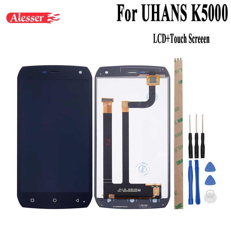 Alesser для uhans K5000 ЖК-дисплей Дисплей и Сенсорный экран ремонт Запчасти 5 0