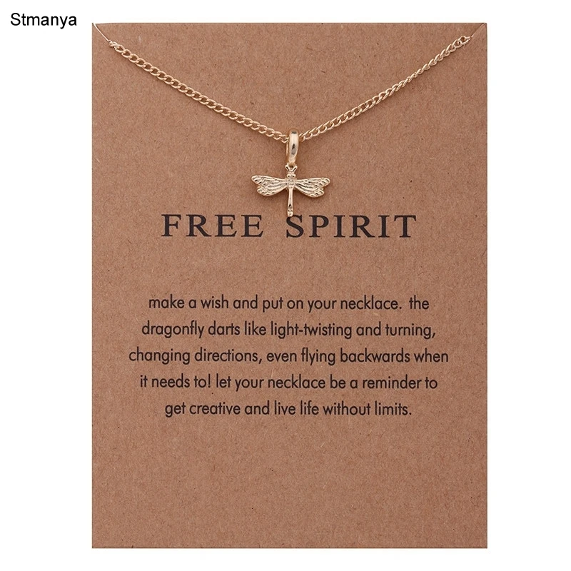 

Women Necklace new fashion dragonfly Necklace Pendants alloy clavicle fish bone short Choder necklace for Gift jewelry N1177