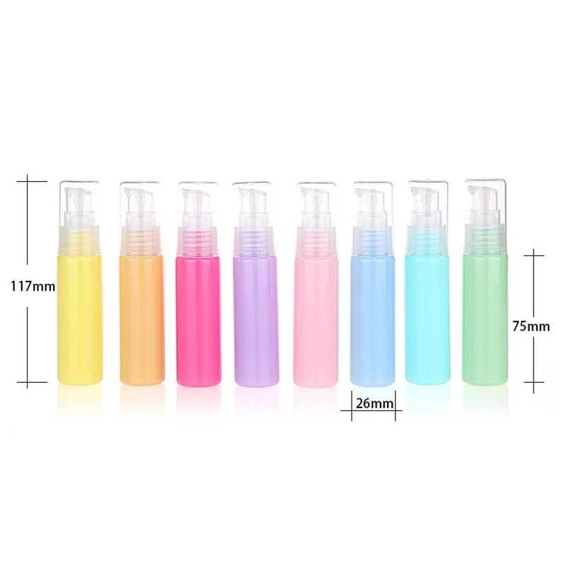 Silicone Refillable Portable Mini Empty Cosmetic Container Perfume Traveler Packing Bottle Press Bottle for Lotion Shampoo Bath