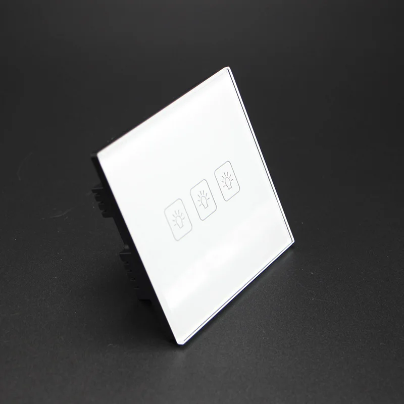 

3 Gang 1 Way Wall Touch Switch Led Light Controler Smart Home Automation UK Standard AC220V/110V