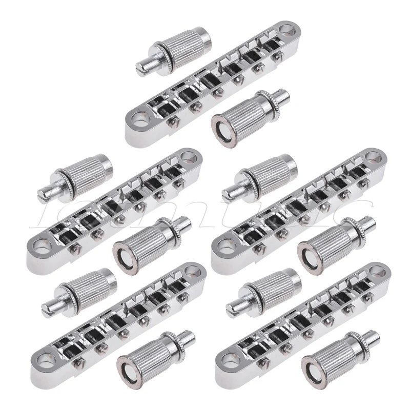 5*Chrome Guitar bridge Tune o Matic Bridge ABR 1 style For Gibson