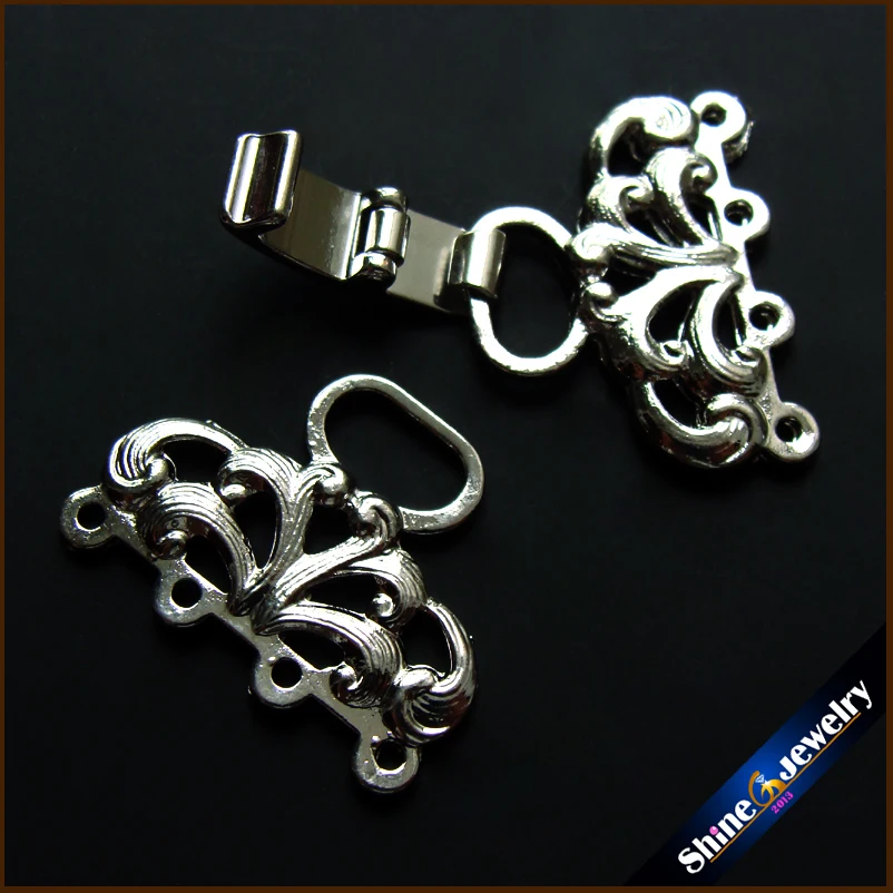 

Wholesale Jewelry Findings & Components Vintage Clasps Flower Filigree Metal Copper Diy Pearl Beads Necklace Toggle Connector
