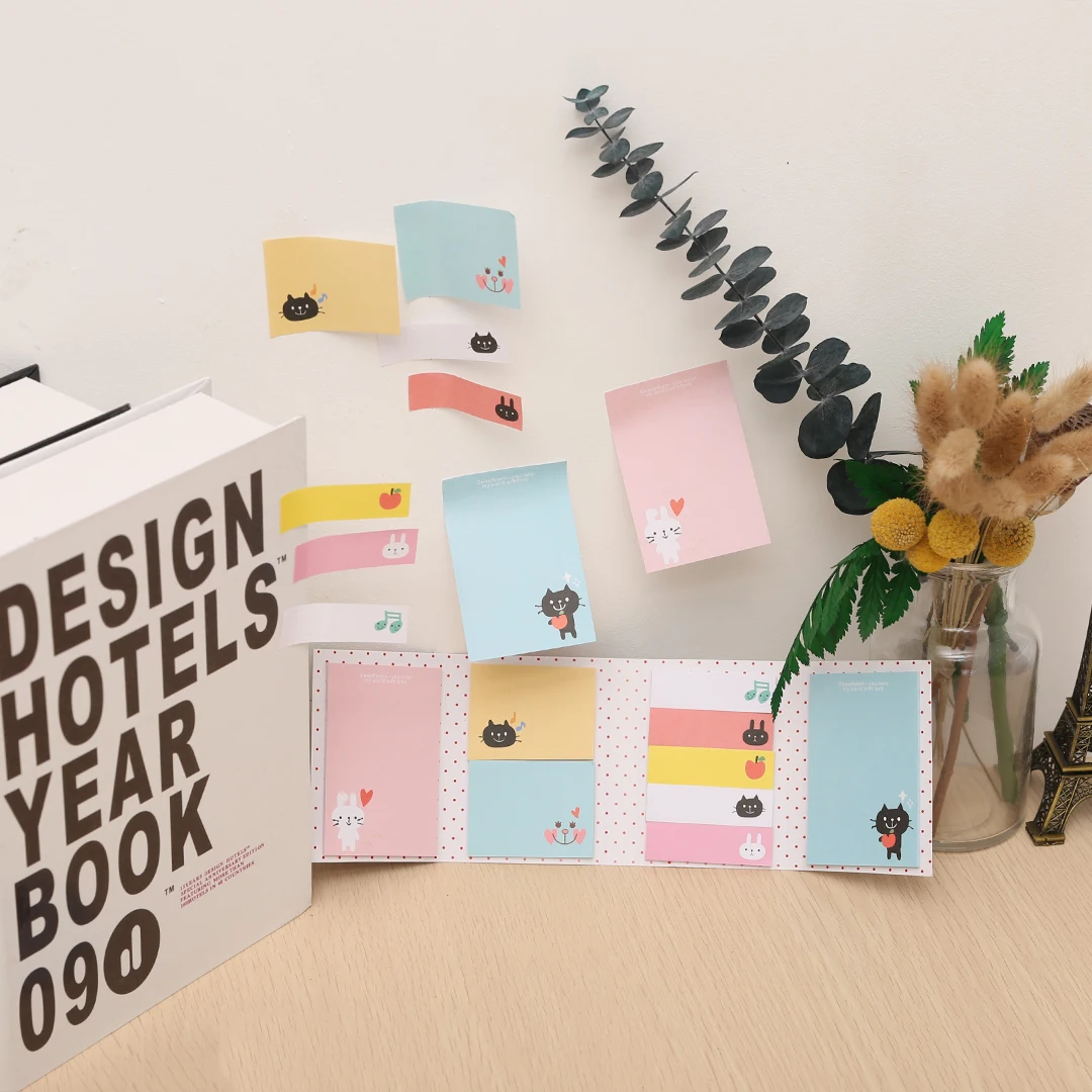 1pc Cartoon Sticker Animals Sticky Notes For Kids Bookmark Marker Memo Index Tab Flags