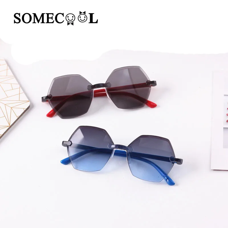 SomeCool новинка 2019 детские солнцезащитные очки в форме Шестиугольника для