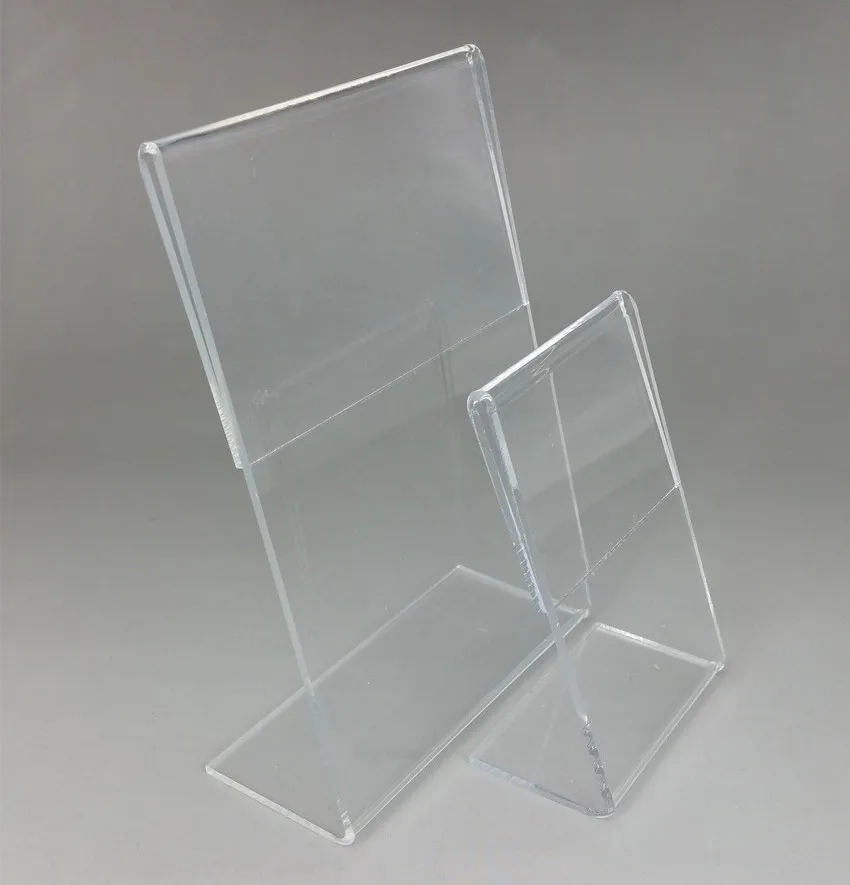 clear acrylic 3 5x5 t2mm plastic sign display paper promotion card acrylic sheet holders
