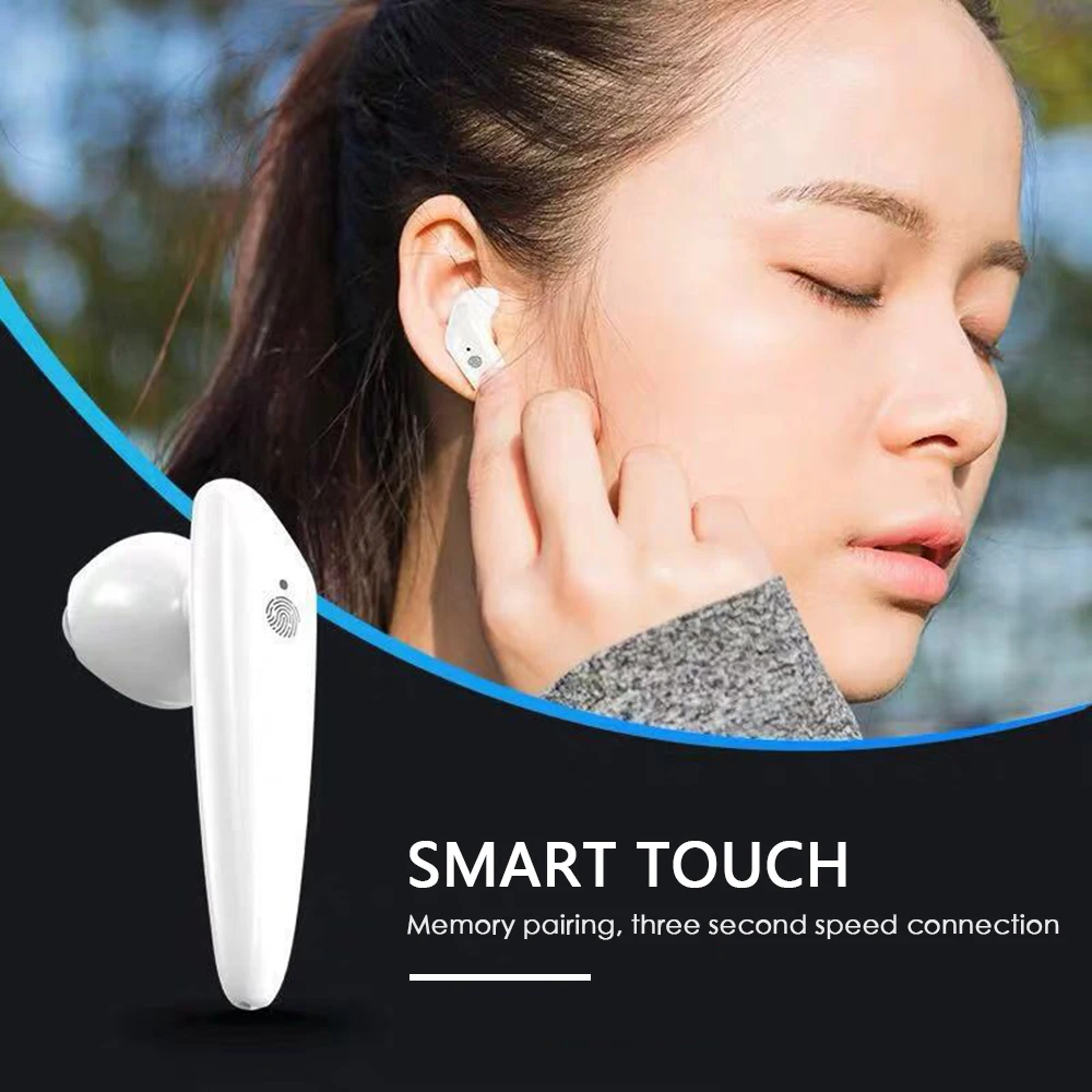Bluetooth наушники i18 TWS с сенсорным управлением беспроводная гарнитура super bass