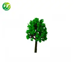 100 шт 3 см миниатюрный зеленый пластиковая Уменьшенная модель "улица" Деревья для железная дорога Архитектурный Пейзаж HO N OO макет