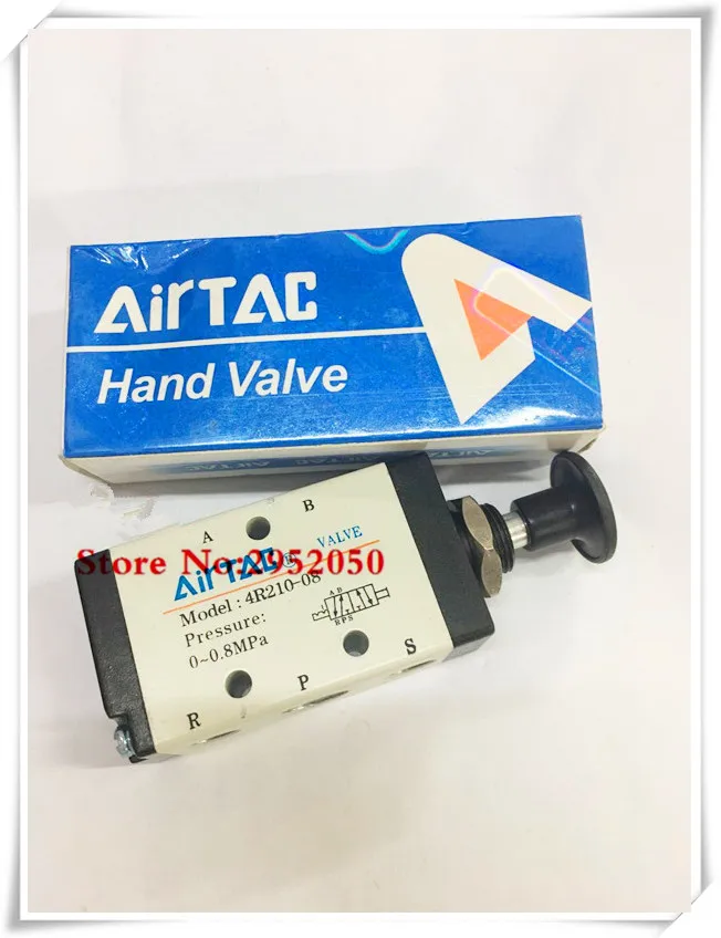 Pneumatic Airtac Push Pull Valve 1/4" BSPT 5 Port Hand Operated Lever