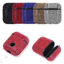 Декоративный чехол с блестящими бриллиантами для Apple AirPods, чехол, беспроводной Bluetooth, наушники, защитный чехол, сумка, чехол для Air Pods