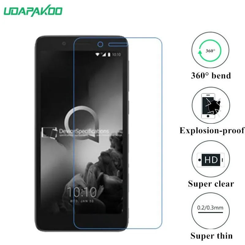 

Udapakoo clear Tempered soft glass film for Alcatel 1c 2019 Nano Explosion-proof glass Screen Protector