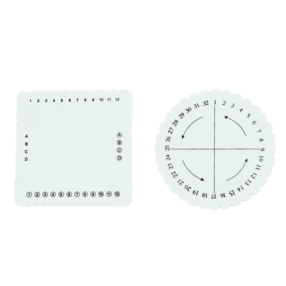 

2Pcs Braiding Disks Round Square Kumihimo Disc Macrame Braided Cord String Bracelet Handmade Weaving Disk Plate DIY Sewing Tool
