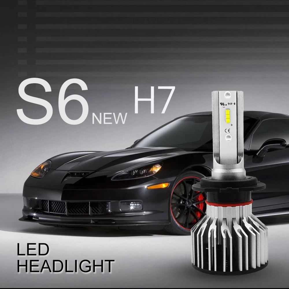 AUXITO 2X 16000LM 9012 LED Headlight Conversion Kit High Low Beam Super Bright