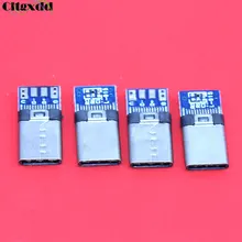 Cltgxdd DIY OTG USB-3.1 сварочный штекер USB 3,1 type C разъем с печатной платой вилки линии передачи данных терминалы для Android