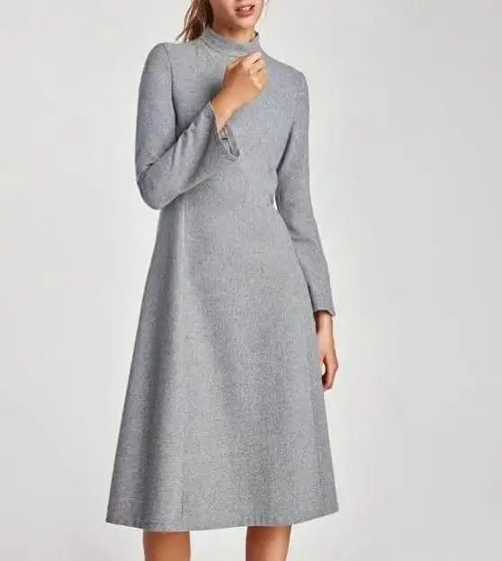 Gray Midi Dress Store, 52% OFF | www ...