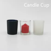 Стеклянный подсвечник для свечей, матовый, прозрачный и черный подсвечник для удержания восковой свечи, принадлежности для изготовления свечей DIY