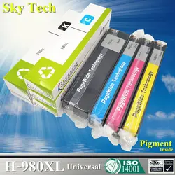 Восстановленный пигментный картридж для hp 980 hp 980XL, для hp Officejet Enterprise X555dn/X555xh/X585dn/X585f/X585z