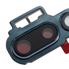 P20Pro для huawei P20 Pro объектив камеры стеклянная задняя крышка с держатель для металлического каркаса запасные части