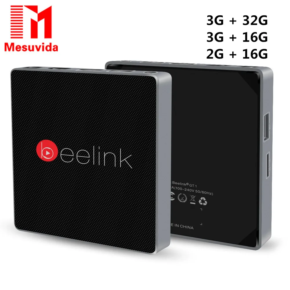 Prix pour MESUVIDA Beelink GT1 Android 6.0 TV Box Amlogic S912 Octa Core H.265 2.4G + 5.8G Double WiFi Bluetooth 4.0 2G 16G 32G Set Top boîte Prix pour MESUVIDA Beelink GT1 Android 6.0 TV Box Amlogic S912 Octa Core H.265 2.4G + 5.8G Double WiFi Bluetooth 4.0 2G 16G 32G Set Top boîte