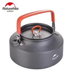 Naturehike дикий Открытый Сверхлегкий портативный 1.1L алюминиевый сплав Кемпинг чайник-котелок чайник для кипячения для кемпинга