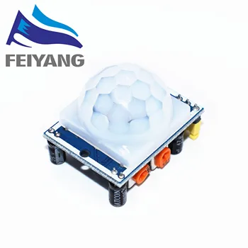

XIASONGXIN LIGHT 20PCS SR501 HC-SR501 Adjust IR Pyroelectric Infrared PIR module Motion Sensor Detector Module MODU