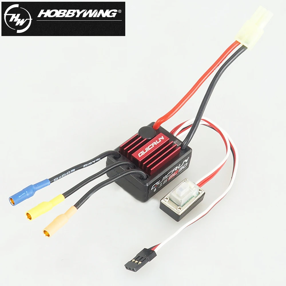 Hobbywing QuicRun WP-16BL30 Бесщеточный Регулятор Скорости 30A ESC+ 2435 4500kv двигатель для 1/16& 1/18 RC автомобилей