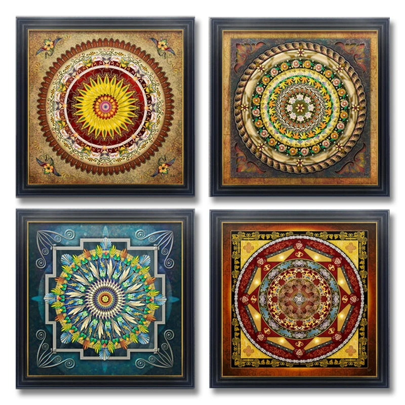 

12 Mandala Series New Diamond Cross Stitch Embroidery Full Needlework Diy Diamond Painting Kit Universe Meditation cube