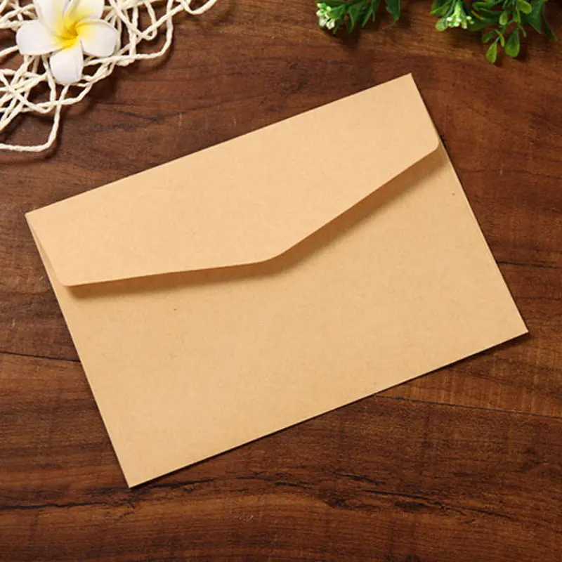 DELVTCH 10 шт./sett черный, белый цвет Ремесло бумажные конверты Винтаж Ретро стиль конверт для офиса школы карты Скрапбукинг подарок