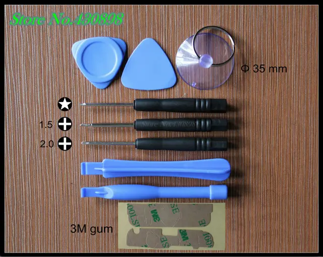 500 set/bag 9 in1 Obeng Pengisap Pry Perbaikan Alat Kit 