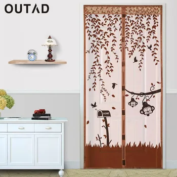 

newOUTAD Durable Screen Door Mosquito Net Curtain Protect Kitchen Window Organza Scree 90*210cm/100*210cm 4 Colors