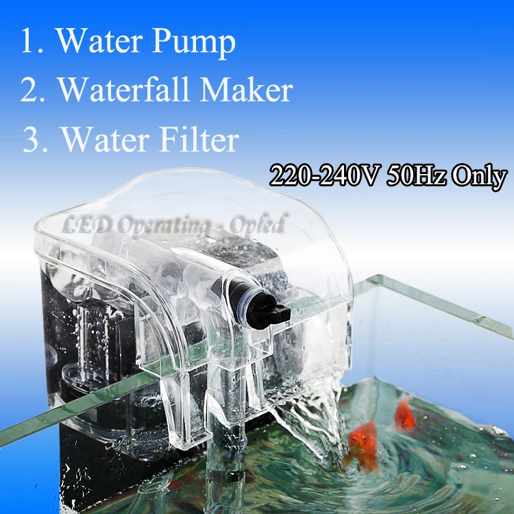 Aquarium Filter External, hang up Filter, Water Pumps, Waterfall Maker