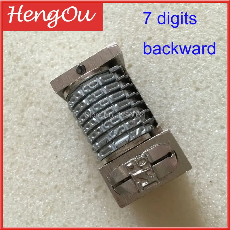 

20 pieces China post free shipping 7 digits Numbering Machine, backward jump mode: 109876...