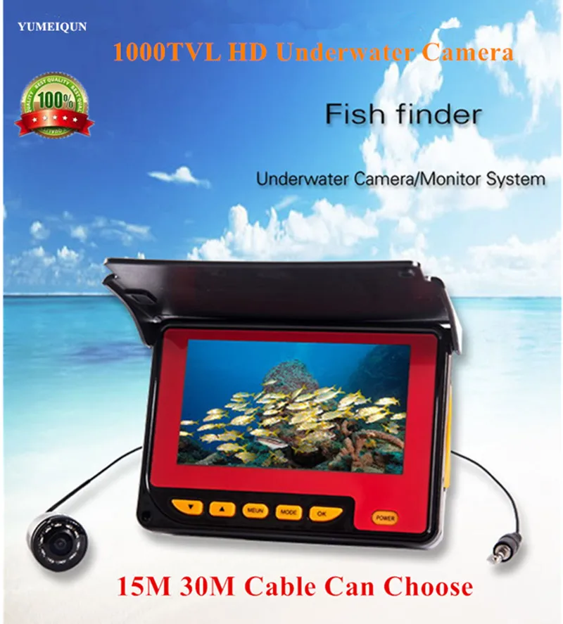 

20M 30M Professional Fish Finder Underwater Fishing Video Camera Monitor 150 Degree Angle 4.3'' HD Color Digital LCD Fish Camera