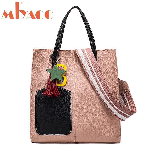 Miyaco Leather Handbags Women Bag High Quality Casual Female Bags Miyaco Leather Handbags Women Bag High Quality Casual Female Bags Trunk Tote Spanish Brand Shoulder