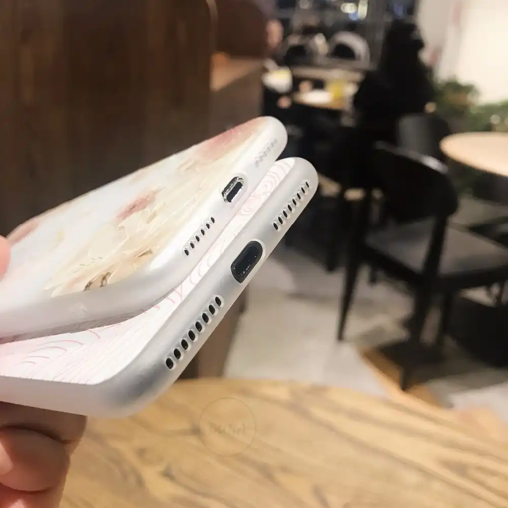 BUNA цветочный узор чехол для телефона iPhone 6 6s 7 Plus Чехол Мягкий Силиконовый