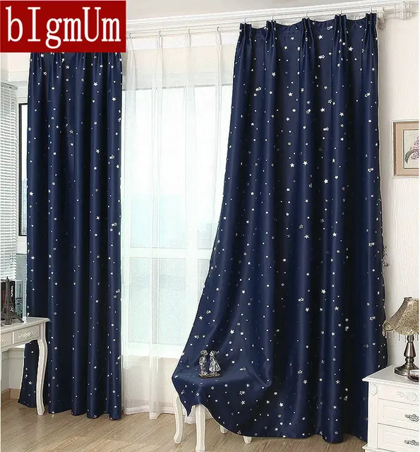 Summer StyleFashion Window Curtains Solid Finished Products Blackout For Dining Room Kitchen Stars Navy Summer StyleFashion Window Curtains Solid Finished Products Blackout For Dining Room Kitchen Stars Navy