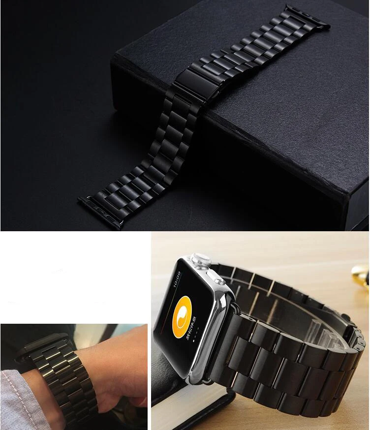 5PCS Steel Watchband for Apple Watch serise1 2 3 Sport Edition 40/44/38/42mm Wrist Band Bracelet Strap with adapter Replacement