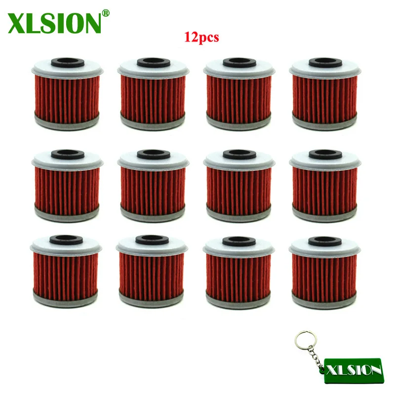 Xlsion 12x масляный фильтр для Honda TRX450R TRX450ER CRF450X CRF450R CRF250X CRF250R CRF150R CRF150F CRF 150F 150R 150RB 250R 250X