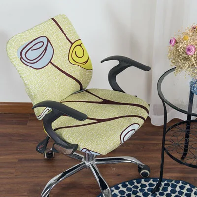 Узор дизайн съемный чехол для стула стрейч Сплит эластичные Чехлы для ресторана офисного кресла Банкетный стул для отеля покрытие - Цвет: 23