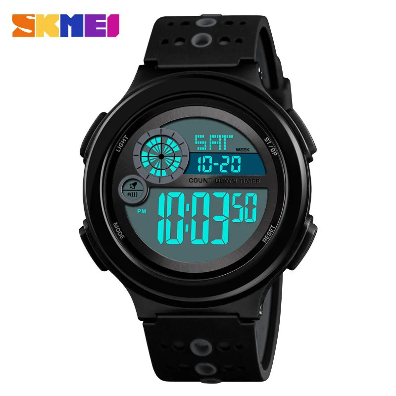 

2019 SKMEI Men Digital Watch Waterproof Male Wristwatch LED Display Stopwatch Chronograph Sport Watches Relogio Masculino 1374