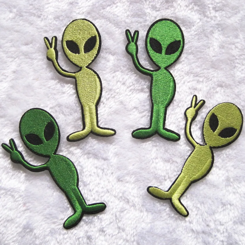 2018 Direct Selling Limited Handmade Stickers 4 X Alien Cartoon Logo ...