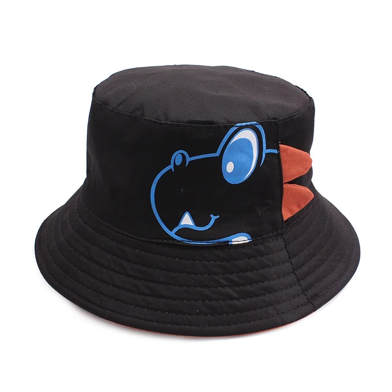 2019 Cartoon Dinosaur Baby Sun Hat Wide Brim Sun Protect Boys Cap Reversible Baby Girls Summer Hat 2-5 Years Baby Boys Clothing (48)