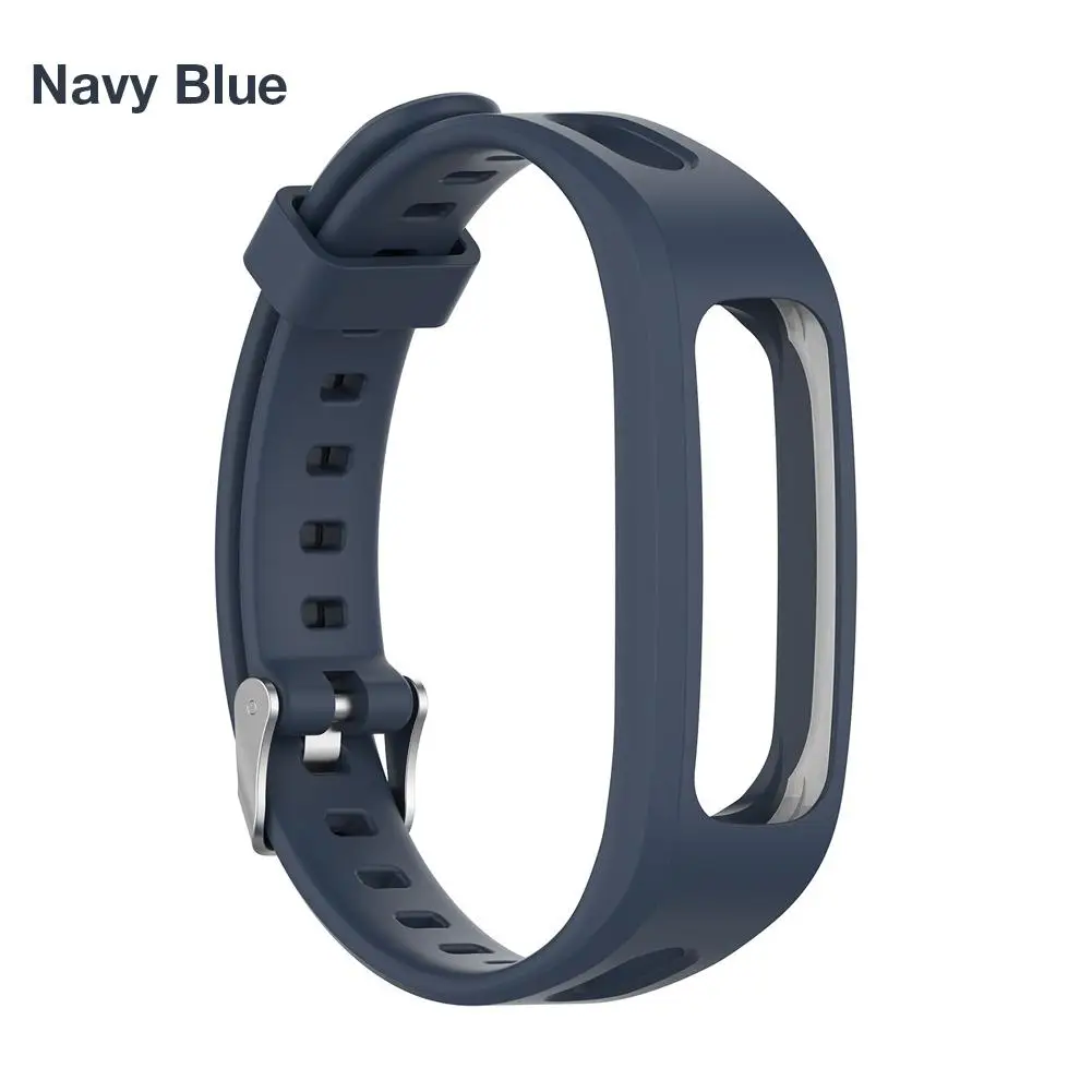 New Color Strap Replacement Silicone Strap Watch Band For Huawei Band 3e Huawei Honor Band 4 Running Version - Цвет: Midnight blue