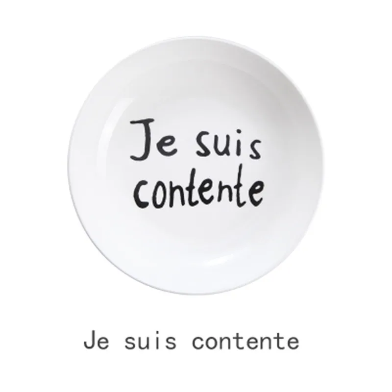 Minimalist Dinner Ceramic Plate Unique Dinnerware Set09