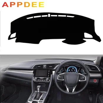 

APPDEE For Honda civic 2016 2017 2018 2019 10th generation Car Styling Covers Dashmat Dash Mat Sun Shade Dashboard Cover Capter