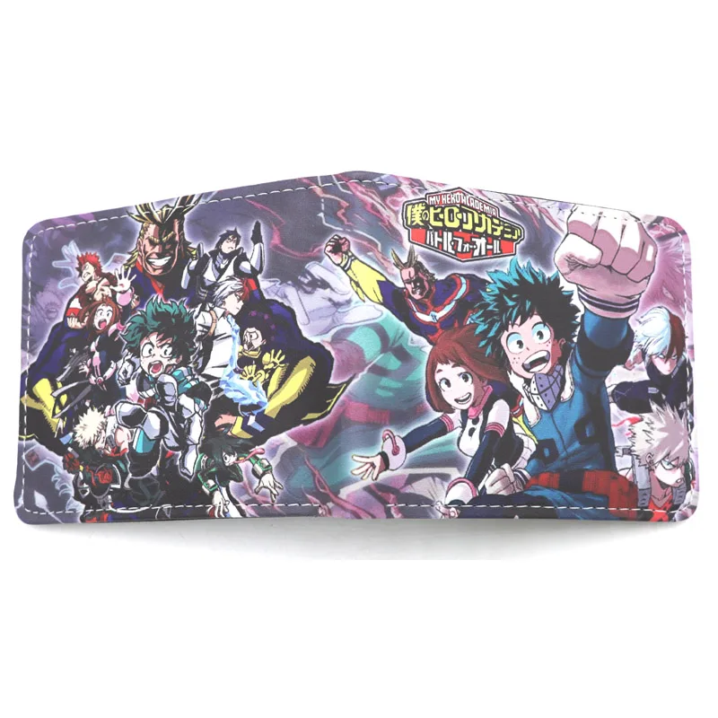 Аниме My Hero academic Card Holder кошельки горячая Распродажа кожаный кошелек косплей