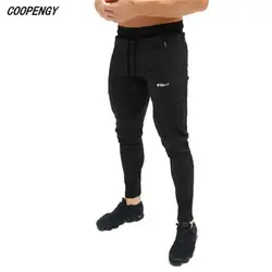 Co2018 tton Для мужчин полный Спортивная Штаны Повседневное эластичный хлопок Для мужчин s Фитнес тренировки Штаны узкие пот Штаны брюки